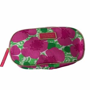 Lilly Pulitzer Makeup bag Floral print Pink Green
